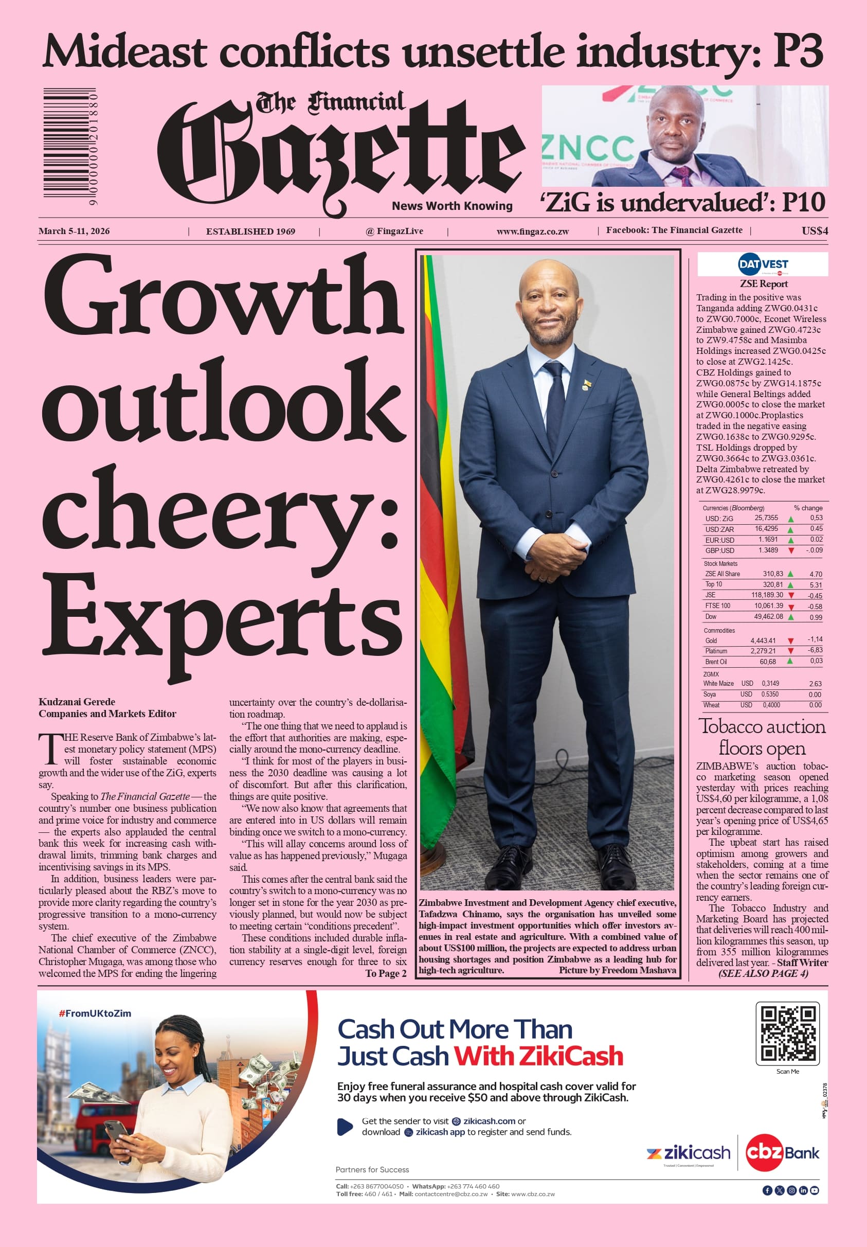 Thursday 5 March 2026